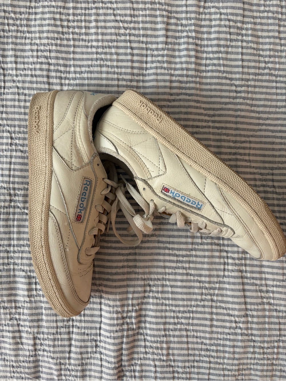Reebok Women’s Classic Club (C85) Cream Leather Sneakers